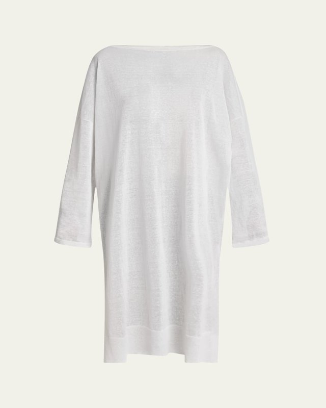 Silk Linen Tunic Dress